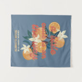 Cutie op de weg Baby shower Thema Wandkleed (Voorkant (horizontaal))