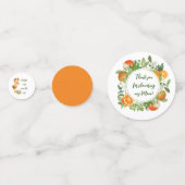 Cutie oranje baby shower confetti, Girl douche Confetti (Voorkanten)