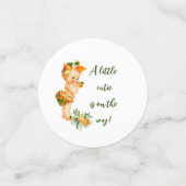 Cutie oranje baby shower confetti, Girl douche Confetti (Kleine voorkant)
