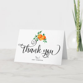 Cutie | Oranje Bedankkaartjes Bedankkaart