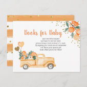 Cutie Oranje Citrus Baby Books insert card Briefkaart (Voorkant / Achterkant)