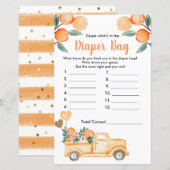 Cutie Oranje Citrus raad eens wat er in de luierza (Voorkant / Achterkant)