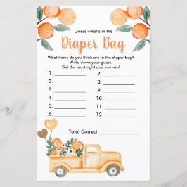 Cutie Oranje Citrus raad eens wat er in de luierza