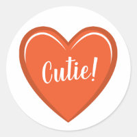 Cutie Oranje hart Graphic