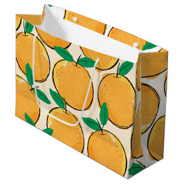 Cutie Oranje Pattern Gift Bag Groot Cadeauzakje