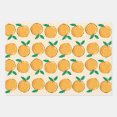 Cutie Oranje Pattern Inpakpapier Vel (Voorkant 3)