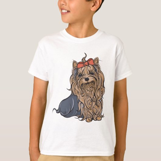 Cutie Pa-tootie Yorkie T-shirt (Voorkant)