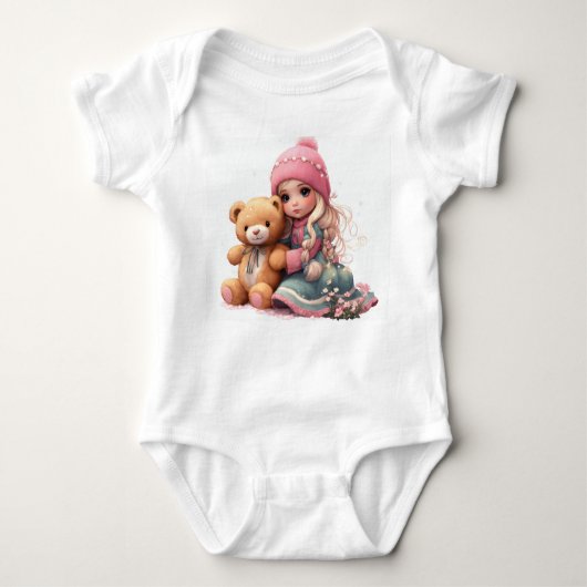 Cutie Patootie Bodysuits: Kleed je kleine lievelin Romper (Voorkant)
