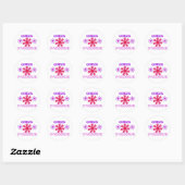 Cutie Patootie met bloemen Ronde Sticker (Vel)
