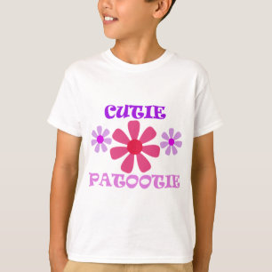 Cutie Patootie met Flowers T-shirt
