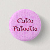 Cutie Patootie Ronde Button 3,2 Cm (Voorkant)