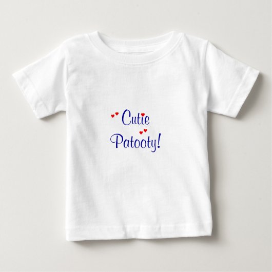 Cutie Patooty. Baby Shirt (Voorkant)