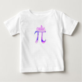 Cutie Pi Baby T-shirt voor een wiskundig kind