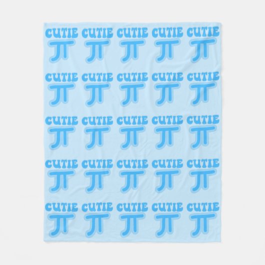 Cutie Pi - Cute Pie Day Fleece Blanket (Voorkant)