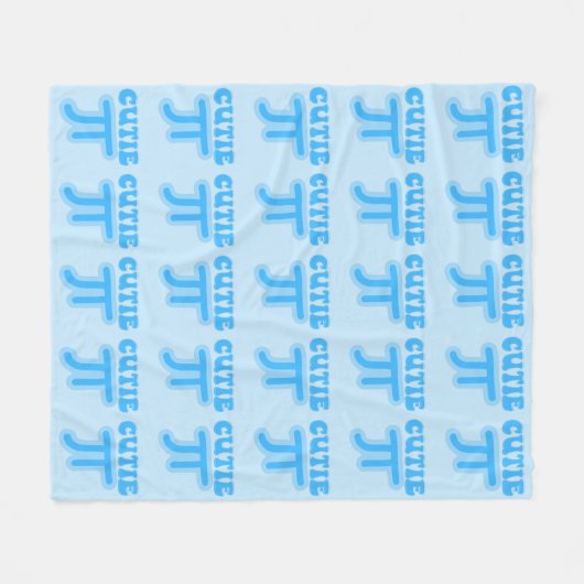 Cutie Pi - Cute Pie Day Fleece Blanket Deken (Voorkant (Horizontaal))