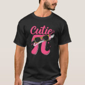 Cutie Pi Day Dabbing Pi Wiskunde Teacher 3 14 Coqu T-shirt (Voorkant)