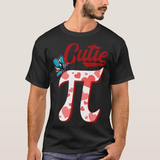 Cutie Pi Day Math for Teachers Men Women Kids T-shirt (Voorkant)