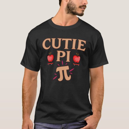 Cutie Pi Day Math Teacher 3 14 Pi Symbol Nerds Tea T-shirt (Voorkant)