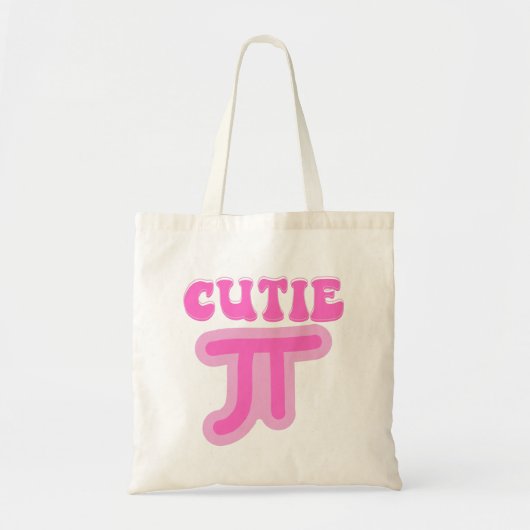 Cutie Pi - Funny Pi Day Tote Bag (Voorkant)