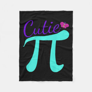 Cutie Pi - Grappig wiskundig grap T-shirt voor Pi- Fleece Deken
