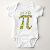 Cutie Pi Monkeys en Bananen op Green Romper (Voorkant)