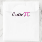 Cutie Pi Ronde Sticker (Tas)