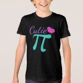 Cutie Pi Schattigee Wiskunde Pun Girl's Tri-Blend Shirt (Voorkant)