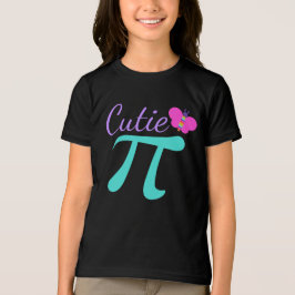 Cutie Pi Schattigee Wiskunde Pun Girl's Tri-Blend Shirt
