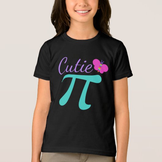 Cutie Pi Schattigee Wiskunde Pun Girl's Tri-Blend Shirt (Voorkant)