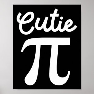 Cutie Pi Symbool Slimme Wiskunde Geek Liefhebbers Poster