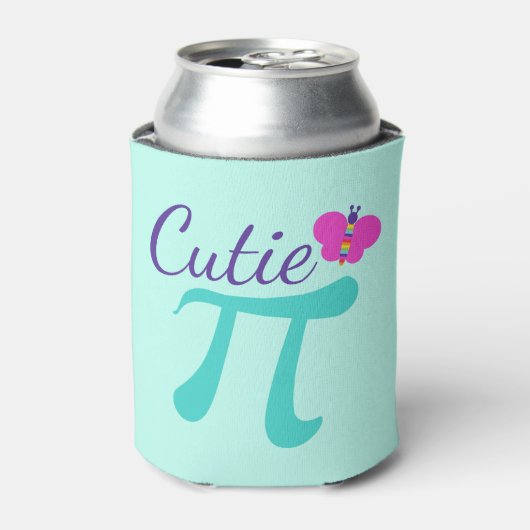 Cutie Pi Symbool Wiskunde Pun Blikjeskoeler (Blikje Voorkant)