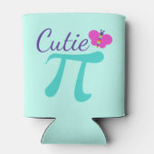 Cutie Pi Symbool Wiskunde Pun Blikjeskoeler (Achterkant)