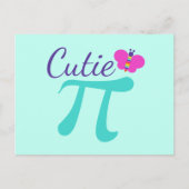 Cutie Pi Symbool Wiskunde Pun Briefkaart (Voorkant)