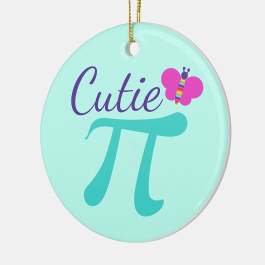 Cutie Pi Symbool Wiskunde Pun Keramisch Ornament (Links)