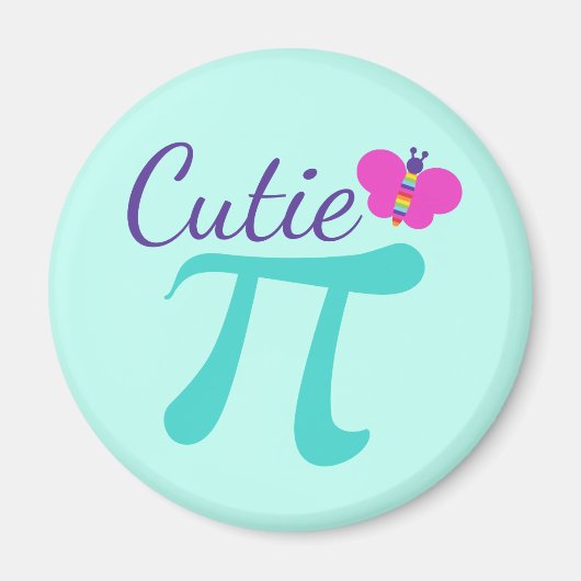 Cutie Pi Symbool Wiskunde Pun Magneet (Voorkant)