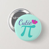 Cutie Pi Symbool Wiskunde Pun Ronde Button 5,7 Cm (Voorkant /achterkant)