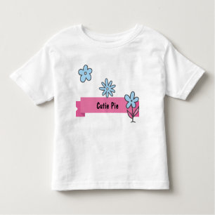 Cutie Pie Aangepaste Cartoon Flowers Kinder Shirts