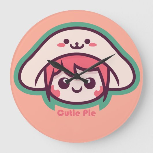 Cutie Pie Anime Grote Klok (Voorkant)