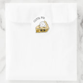 Cutie Pie Apple Pie Art Ronde Sticker (Tas)