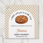 Cutie Pie Apple Pie Thanksgiving Baby shower Bedankjes Labels (Voorkant)