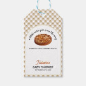 Cutie Pie Apple Pie Thanksgiving Baby shower Cadeaulabel (Voorkant)