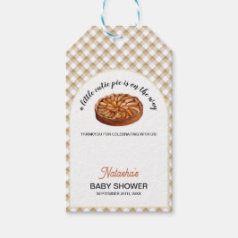 Cutie Pie Apple Pie Thanksgiving Baby shower Cadeaulabel