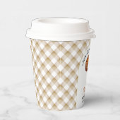 Cutie Pie Apple Pie Thanksgiving Baby shower Papieren Bekers (Rechts)