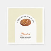 Cutie Pie Apple Pie Thanksgiving Baby shower Servet (Voorkant)