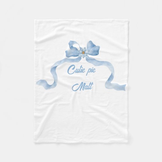 cutie pie baby fleece deken (Voorkant)