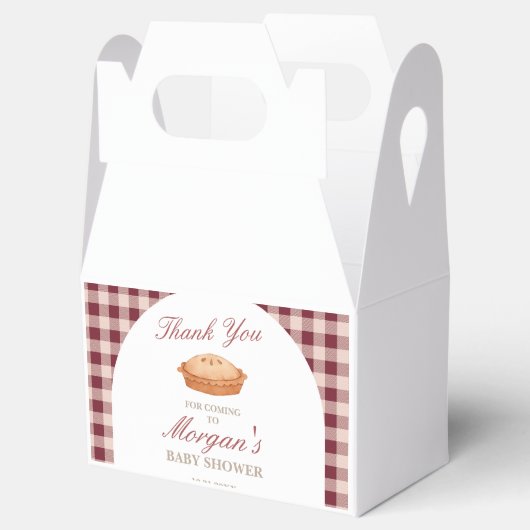 Cutie Pie Baby shower Bedankdoosjes (Geopend)