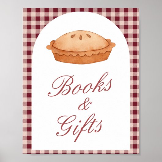 Cutie Pie Baby shower Boeken & Geschenken Teken Poster (Voorkant)