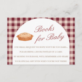 Cutie Pie Baby shower Boeken voor Baby Kaart