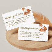 Cutie Pie Baby Shower Display Shower  Informatiekaartje