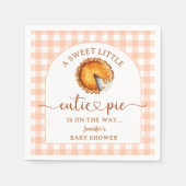 Cutie Pie Baby shower Geslacht Neutraal Papier Ser Servet (Voorkant)